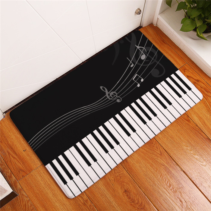 Commercial Kitchen Non Slip Flooring - Tappeto creativo con note musicali, decorazione