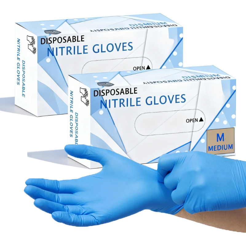 Commercial Kitchen Gloves - Guanti monouso in nitrile blu da