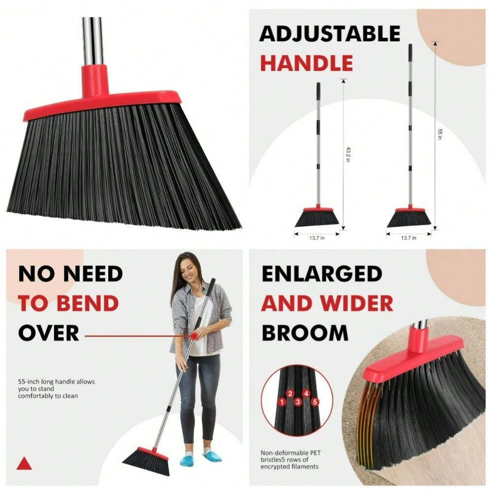 Commercial Kitchen Broom - Scopa da esterno resistente con manico