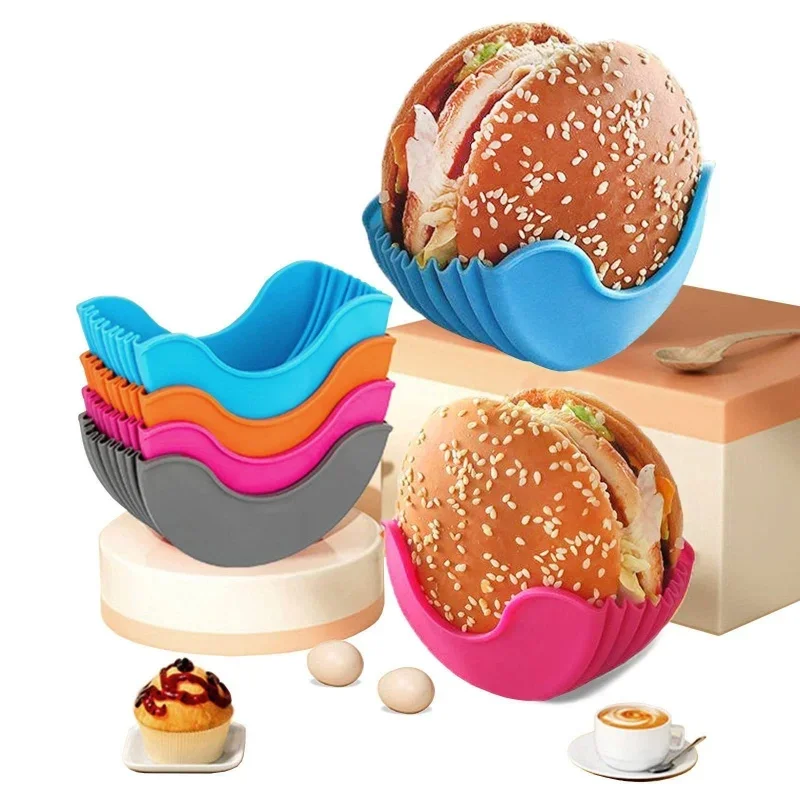 Commercial Kitchen Utensil Holder - 1/4pcs Vassoio per hamburger in silicone