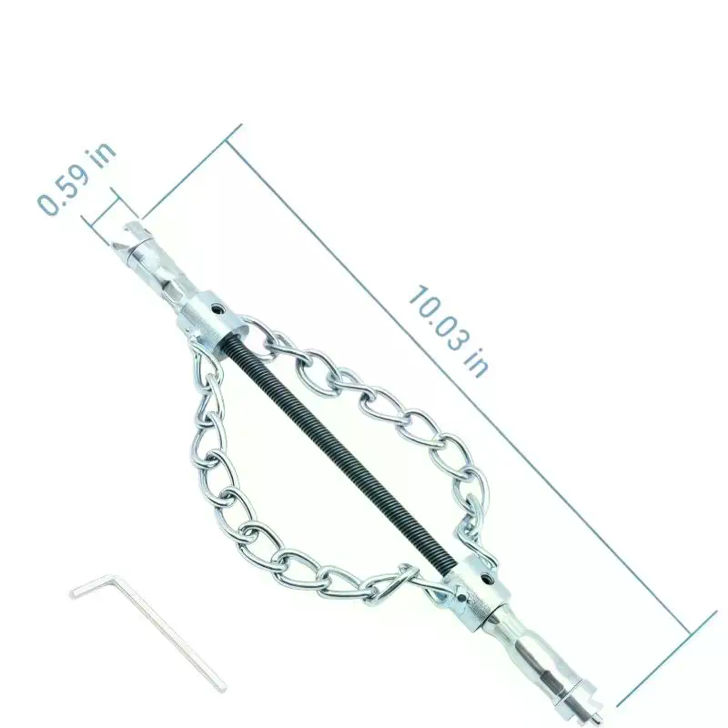 Commercial Kitchen Maintenance - Catena flessibile per disincrostazione fognature 16MM,