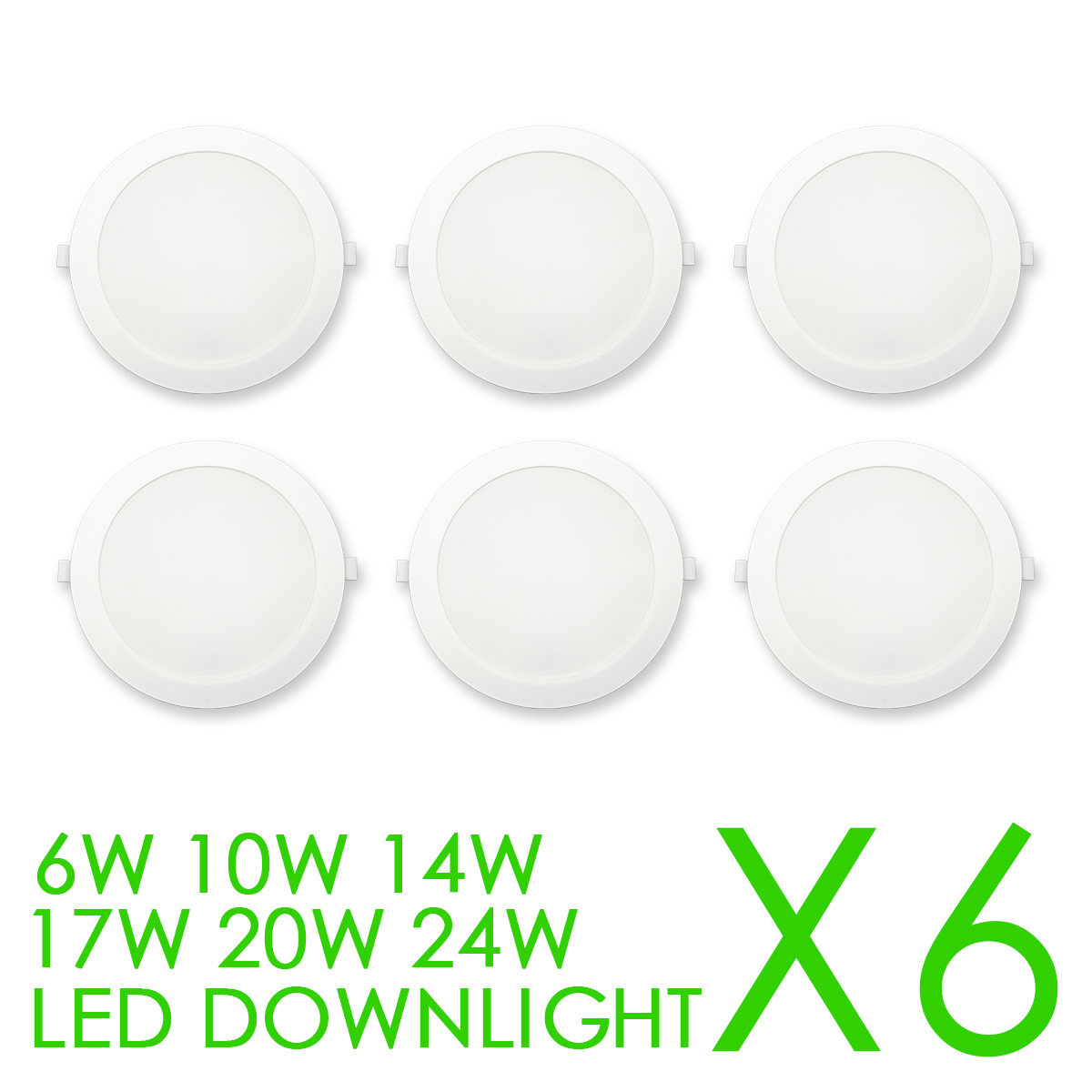 Commercial Kitchen Lights - Set di 6 Faretti LED Ultra-sottili
