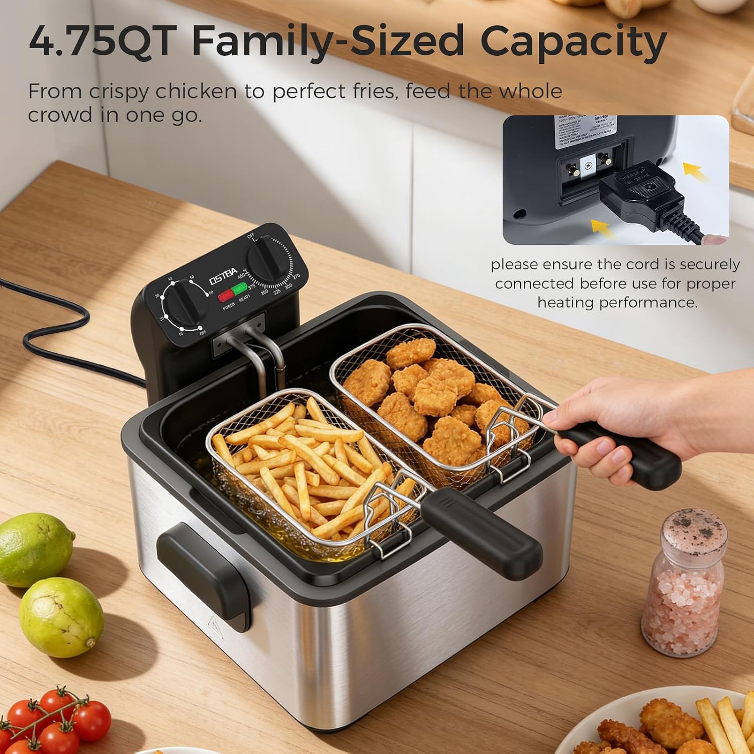 Friggitrice Elettrica con 3 Ce - Commercial Kitchen Appliance recensione e prezzo