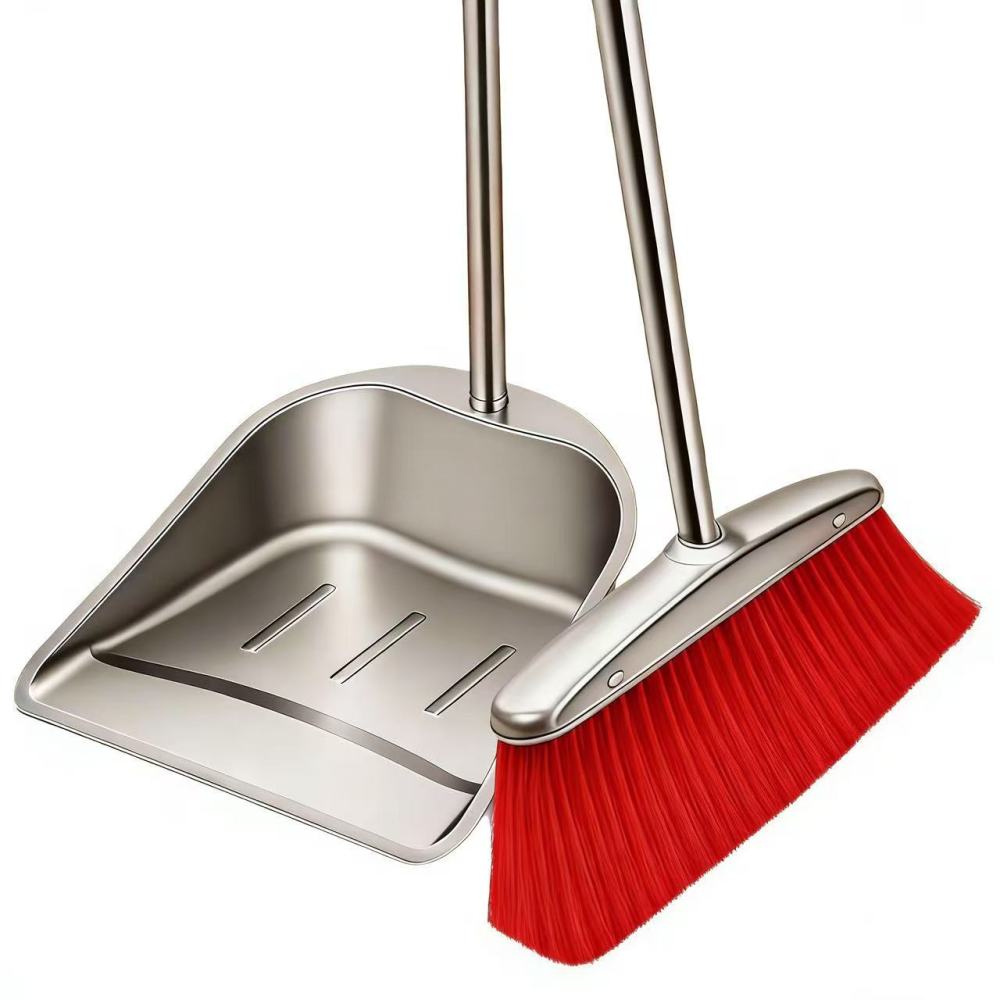 Set Paletta e Scopa in Acciaio - Commercial Kitchen Broom recensione e prezzo