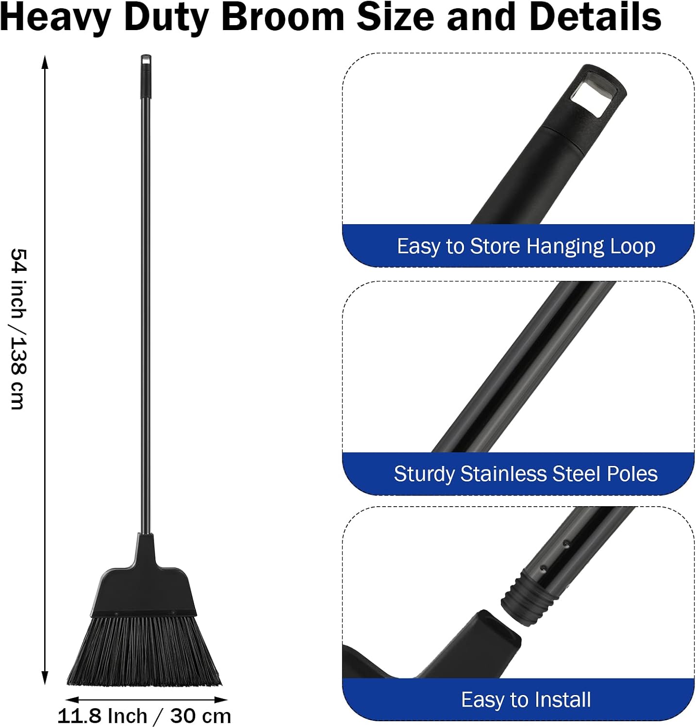 8 Pezzi Scopa da Esterno per P - Commercial Kitchen Broom recensione e prezzo